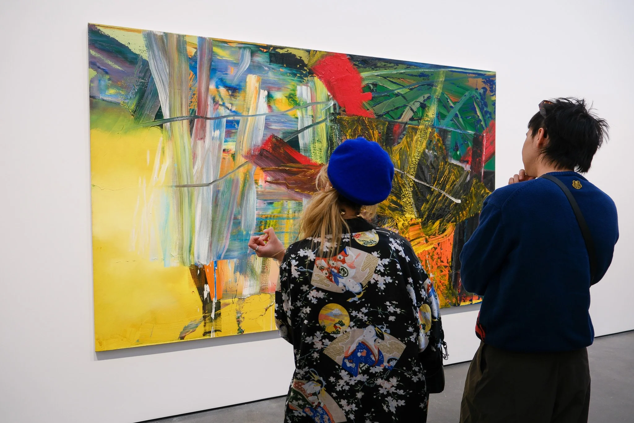Gergard Richter at David Zwirner in Chelsea and in Christie's